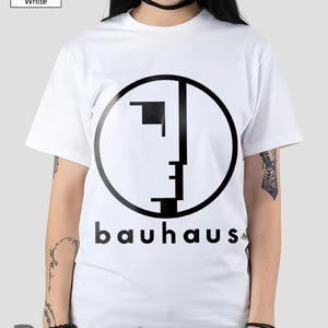Bauhaus T Shirt, Rock Band Music Merch Shirt, Retro 90s Personalized Casual T-Shirt