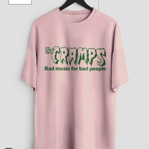Tee Shirt Vintage The Cramps Années 80 - Impression Intégrale Rare - Taille L - Noir