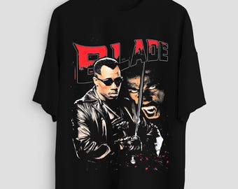 Wesley Snipes T Shirt, Blade Actor Movie Merch Shirt, Personalized Casual T-Shirt