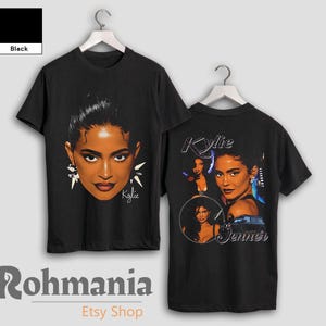 Maglietta Kylie Jenner, maglietta modello reality show televisivo, maglietta casual personalizzata retrò anni '90