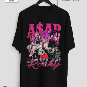 So schnell wie möglich Rocky T-Shirt, so schnell wie möglich Rocky Hübsches Flacko Shirt, Rap Hip Hop Musik Merch Shirt, 90er Jahre Retro personalisiertes lässiges T-Shirt