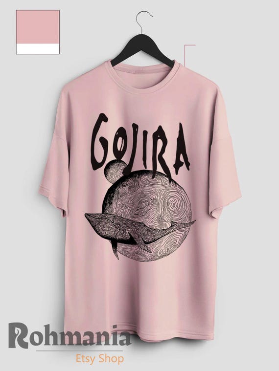 Gojira T Shirt, Heavy Metal Band Music Merch Shirt, Retro 90s Personalized Casual T-Shirt