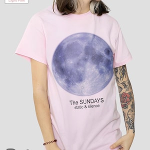 The SUNDAYS static & silence T Shirt, Rock Band Music Merch Shirt, Retro 90s Personalized Casual T-Shirt