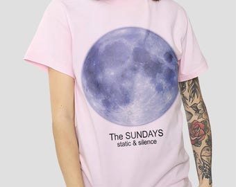 Camiseta The Sundays Static & Silence: Camiseta com estampa de banda de rock retrô dos anos 90, moletom com capuz