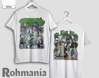 MF Doom T Shirt, 90s Retro Rap Hip Hop Music Merch T-Shirt