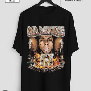 リル・ウェインTシャツ、リル・ウェイン・ザ・カーターTシャツ、ラップ・ヒップホップ・ミュージックグッズ・レトロ90年代シャツ、パーソナライズされたカジュアル・ユニセックスTシャツ