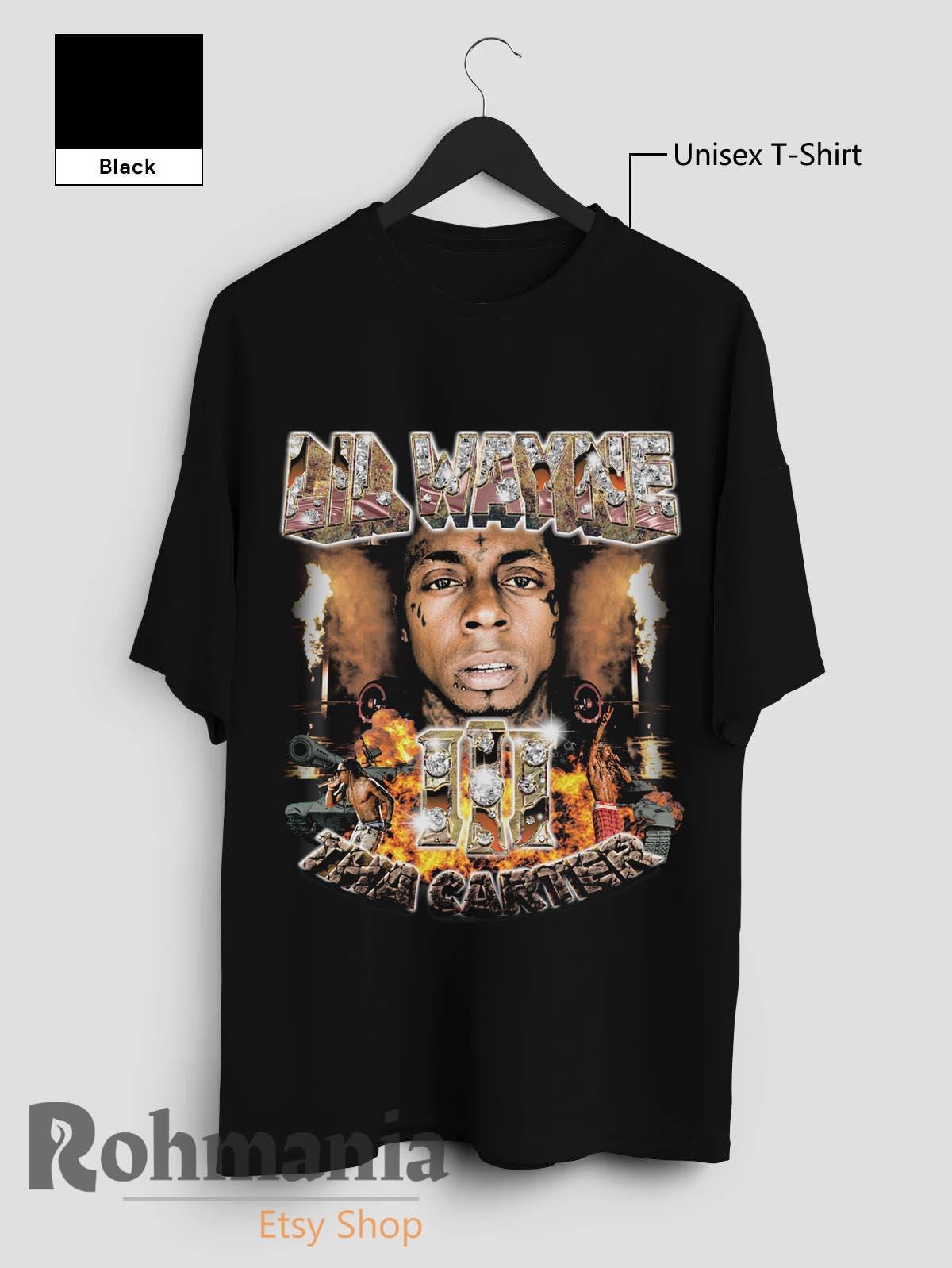 Lil Wayne Tha Carter T-shirt: 90s Retro Rap Hip Hop Music Merch