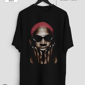 トップス 90s Dennis Rodman Not Of This World rare Vintage Dennis Rodman NOT OF THIS WORLD Rap Tee Hip hop