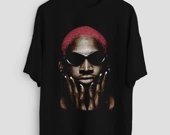 Dennis Rodman T Shirt, Dennis Rodman The Worm Shirt, Basketball Legend Merch Shirt, 90s Retro Personalized Casual T-Shirt
