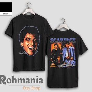 Tony Montana T Shirt, Scarface Shirt, Actor Movie Merch Shirt, 90s Retro Personalized Casual T-Shirt