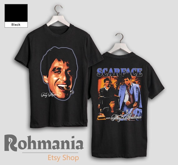 Tony Montana Scarface T-shirt: 90s Retro Horror Movie Merch Shirt