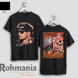 Patrick Mahomes Shirt, American Football Merch Shirt, 90s Retro Personalized Casual T-Shirt