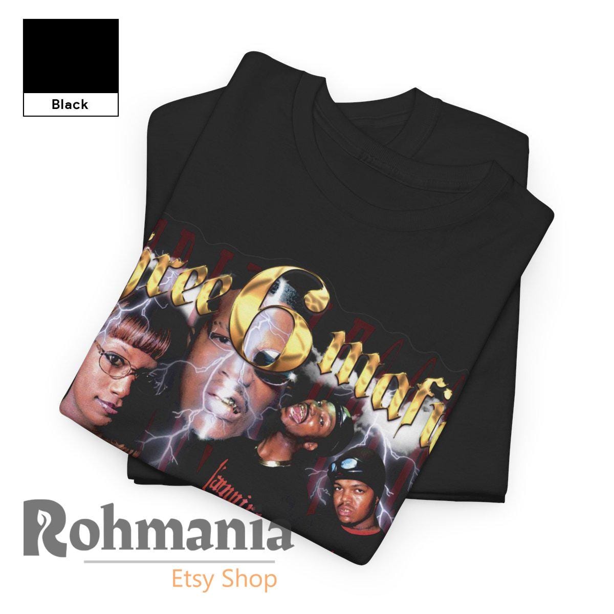 Three 6 Mafia T-shirt: 90s Retro Hip Hop Rap Music Fan Merch Shirt
