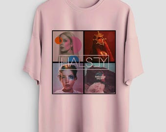 Koszulka Halsey, Koszulka Halsey Badlands, Koszulka Pop Rap Hip Hop Music Merch Retro 90s, Spersonalizowana koszulka casualowa unisex