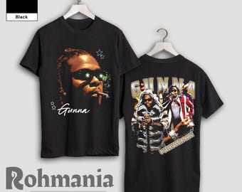Camiseta de Gunna Fukumean: merchandising de música rap hip hop retro de los 90