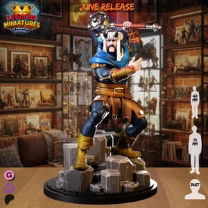 Hogan - 32 mm, 40 mm (MCP-skala), eller 75 mm miniatyr, eller byst, 16k definition