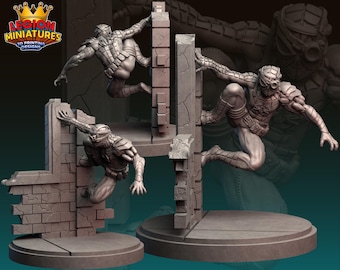 Arachnidman Cyborg 1 - 32 mm, 40 mm (skala MCP) lub 75 mm Miniatura, rozdzielczość 16k