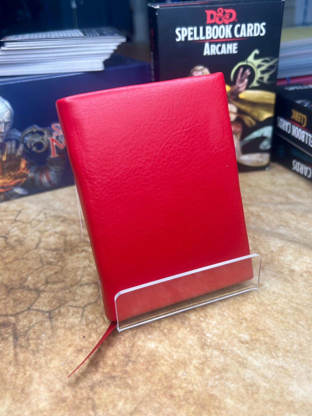 Red Leather 1 Insert Mini Spellbook for D&D, Pathfinder, Other Rpgs, or ...