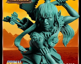 ジラナ - 女性ハーフリング - 32 mm または 75 mm ミニチュア、16k 解像度、ウェイストランド