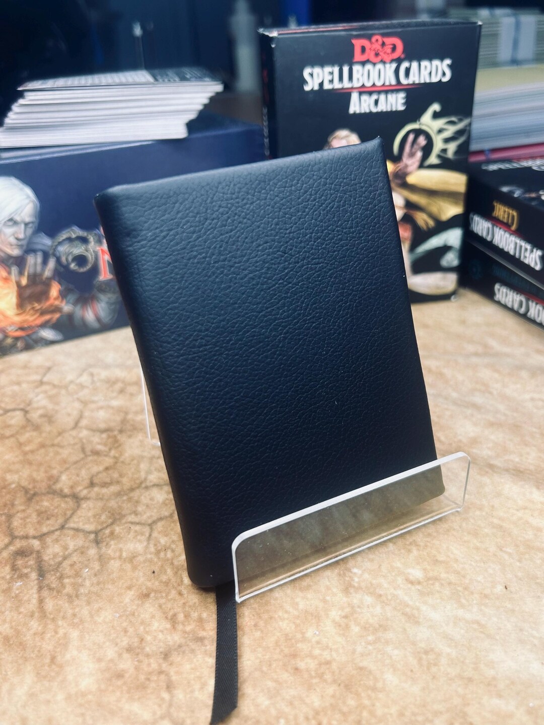 Black Leather 1 Insert Mini Spellbook for D&D, Pathfinder, Other Rpgs ...