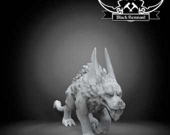 Parrok, Ember's Wolf - Star Wars - 35mm (Legion), 40mm (Shatterpoint), or 75mm Miniature, 16k Definition