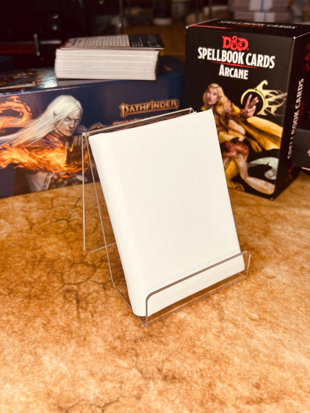 White Faux Leather 1 Insert Mini Hardback Spellbook, Notebook, or ...