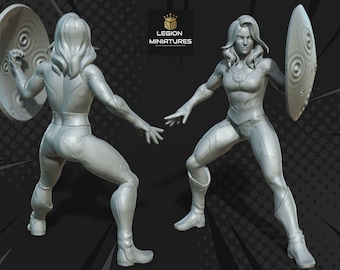 Transparent Woman 1 - 32mm, 40mm (MCP Scale), or 75mm Miniature, 16k Definition