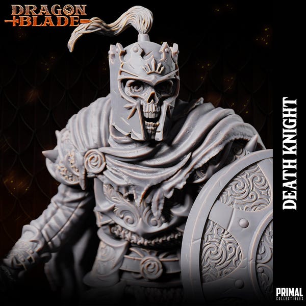 Guerrero esquelético 1 - Miniatura de 32 mm o 75 mm, definición de 16 k, Dragonblade