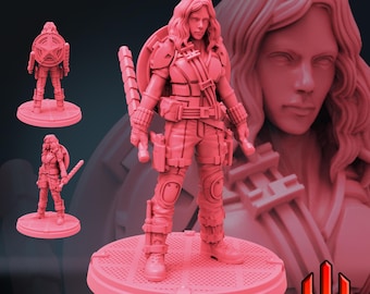 White Red Multiverse - 32mm, 40mm (MCP Scale), or 75mm Miniature, 16K Definition