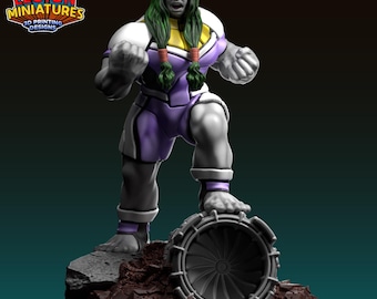 Ultimate She Bulk 1 - 32mm, 40mm (MCP Scale), or 75mm Miniature, 16k Definition