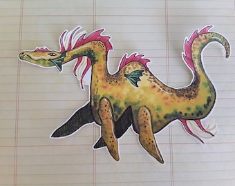 Nessy Sticker, the Loch Ness Monster sticker, art sticker, sticker art
