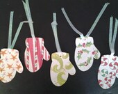 Mittens Gift Tags, Christmas tags, gift tag set