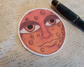 Sticker, Harvest Moon sticker, art sticker