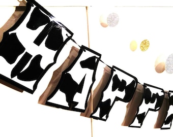 Estandarte de cumpleaños de vaquero, decoración de fiesta de vaquera, estandarte de fiesta de vaquero, decoración de fiesta de vaquera, estandarte de fiesta de vaquero, decoración de fiesta de vaquera