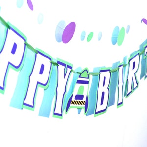 Buzz Lightyear HAPPY BIRTHDAY Banner, Toy Story Birthday Banner, Toy Story Party Decor, Toy Story Party Banner, Toy Story Birthday image 4