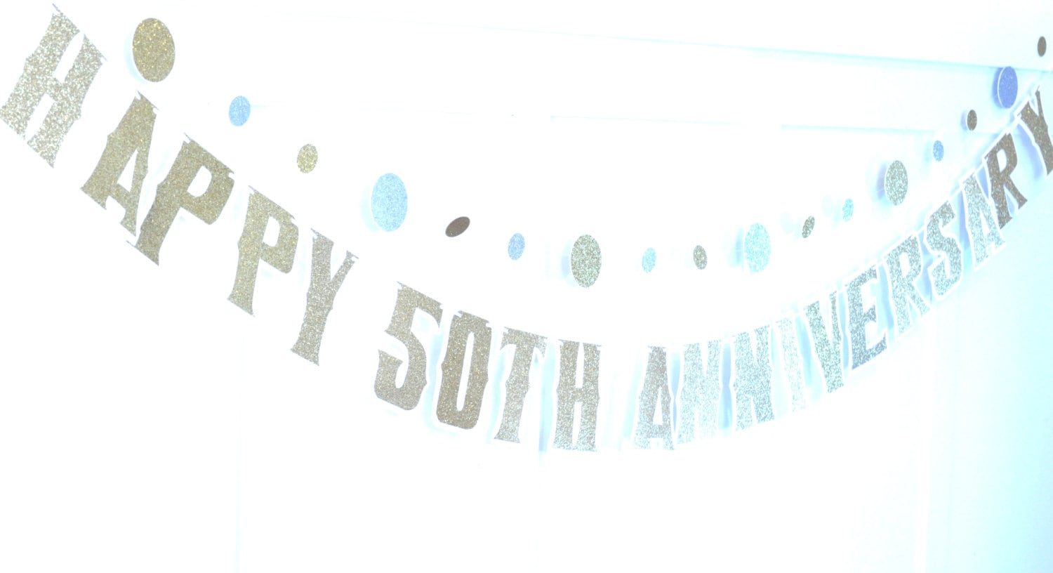 50TH Anniversary Banner 50th Anniversary Decor Custom | Etsy