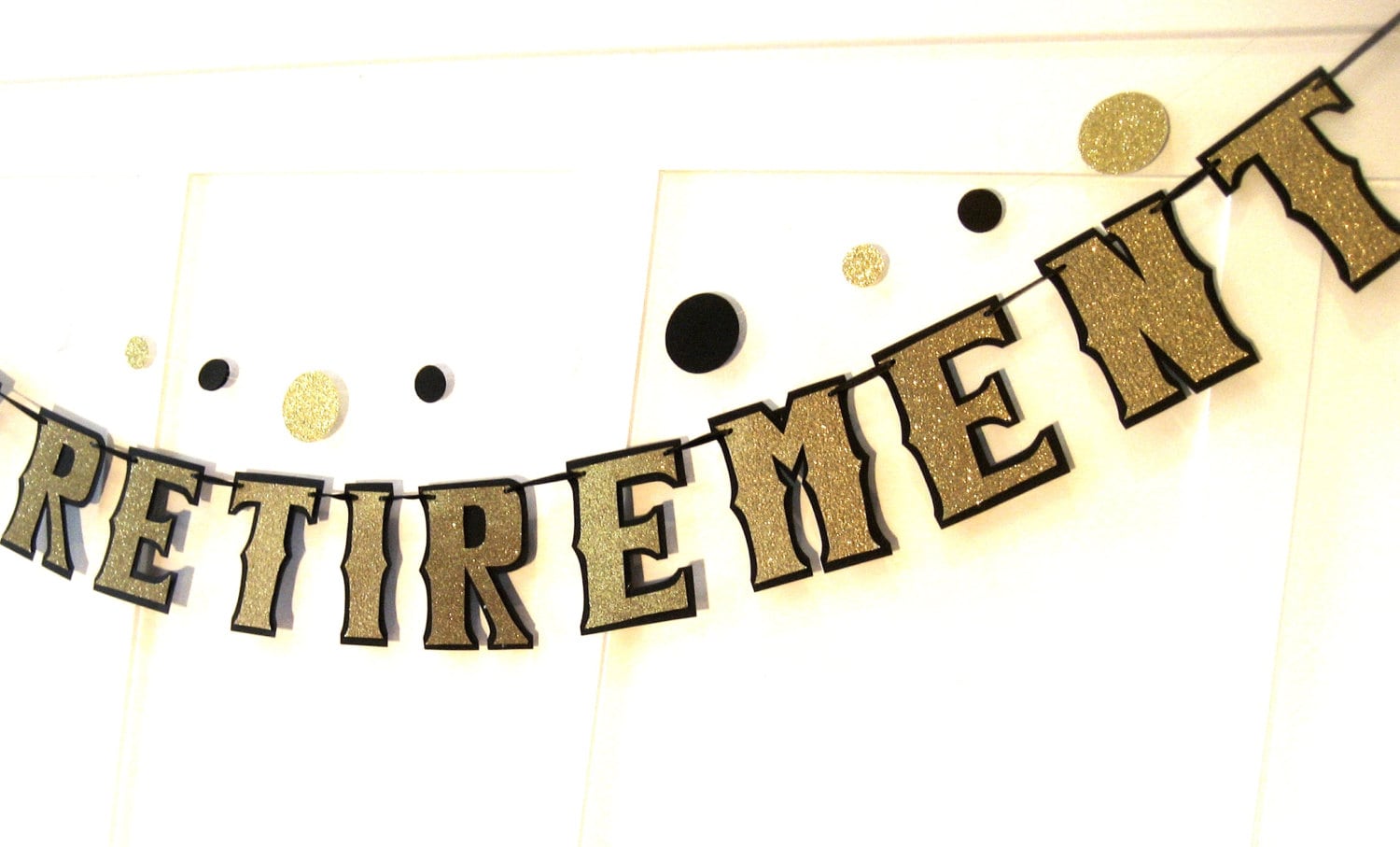 HAPPY RETIREMENT Banner Retirement Party Banner Retirement Etsy