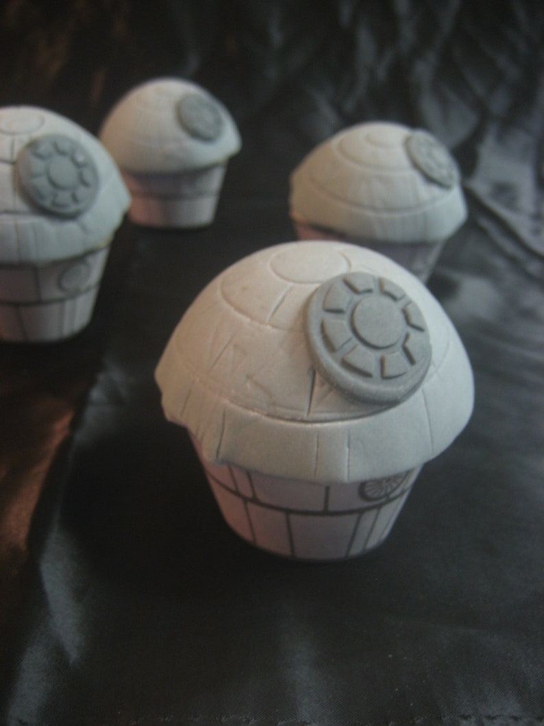 Death Star Cupcake Toppers Death Star Party Decor Star Wars image 3