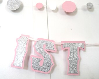 Primer cumpleaños paquete FIESTA, bandera de bandera, feliz cumpleaños de trona, 12 meses foto bandera, primera bandera de 12 meses, Cupcake Toppers