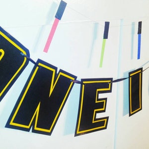 ONE I AM Highchair Banner, Star Wars Highchair Birthday Banner, Star Wars Birthday, Star Wars 1st Birthday Banner, Star Wars First image 4