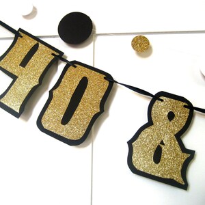 40th Birthday, 40th Birthday Banner, 40 & FABULOUS, 50th Birthday, 50th Birthday Banner, Gold Birthday Banner