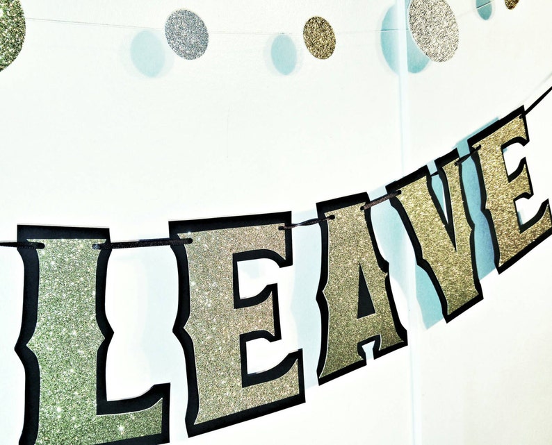 Please Leave By Nine Banner Please Leave Banner Custom Time | Etsy