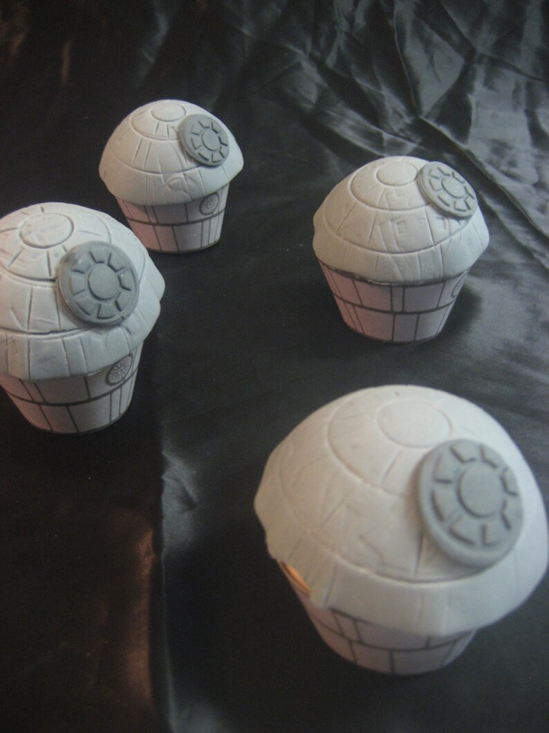 Death Star Cupcake Toppers Death Star Party Decor Star Wars image 2