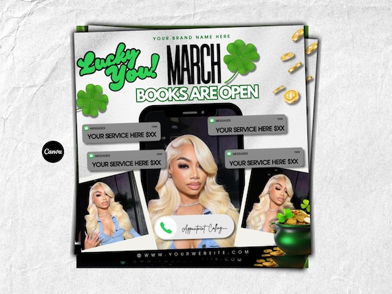 March booking flyer, March flyer