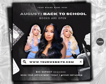August booking flyer, August flyer