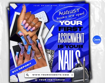 August booking flyer, August flyer