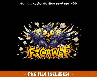 Zabawny sarkastyczny ptak PNG – F CAW F Projekt sublimacji