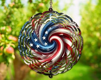 Windspinner Amerikaanse vlag, png Sublimatiekunst patriottische werveling (digitale download)