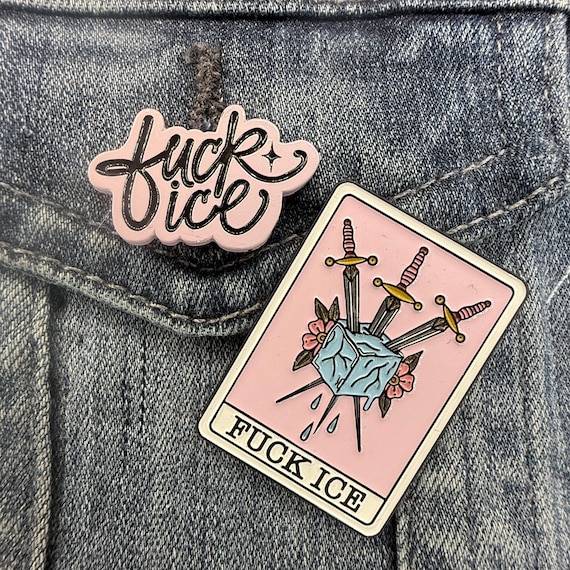 Protest Enamel Pins | Activist Gift | Anti ICE Pin | Political Accessories | Resist Collection