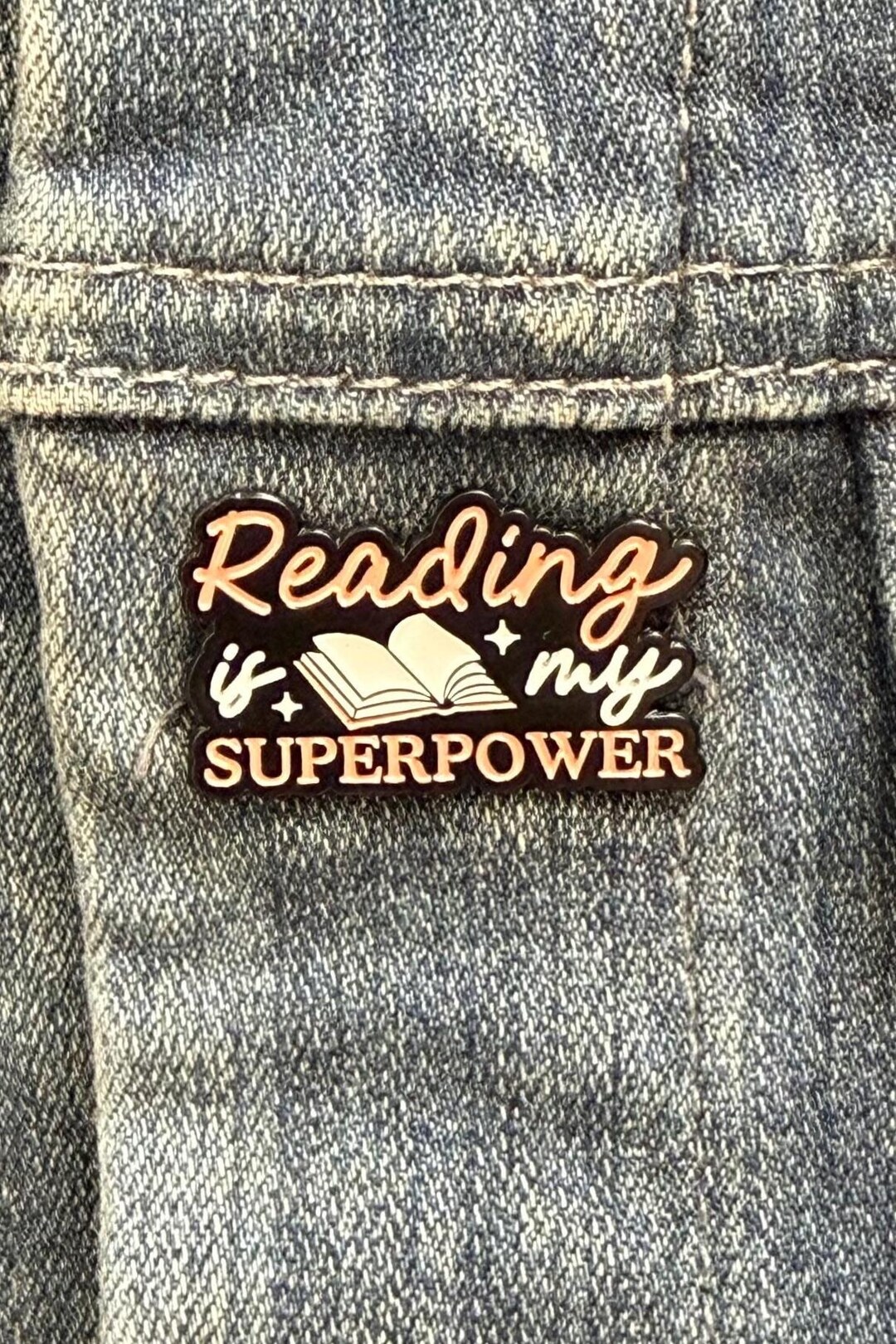 Super Reader Pin Reading is My Superpower Enamel Pin – Book Lover Gift - Etsy